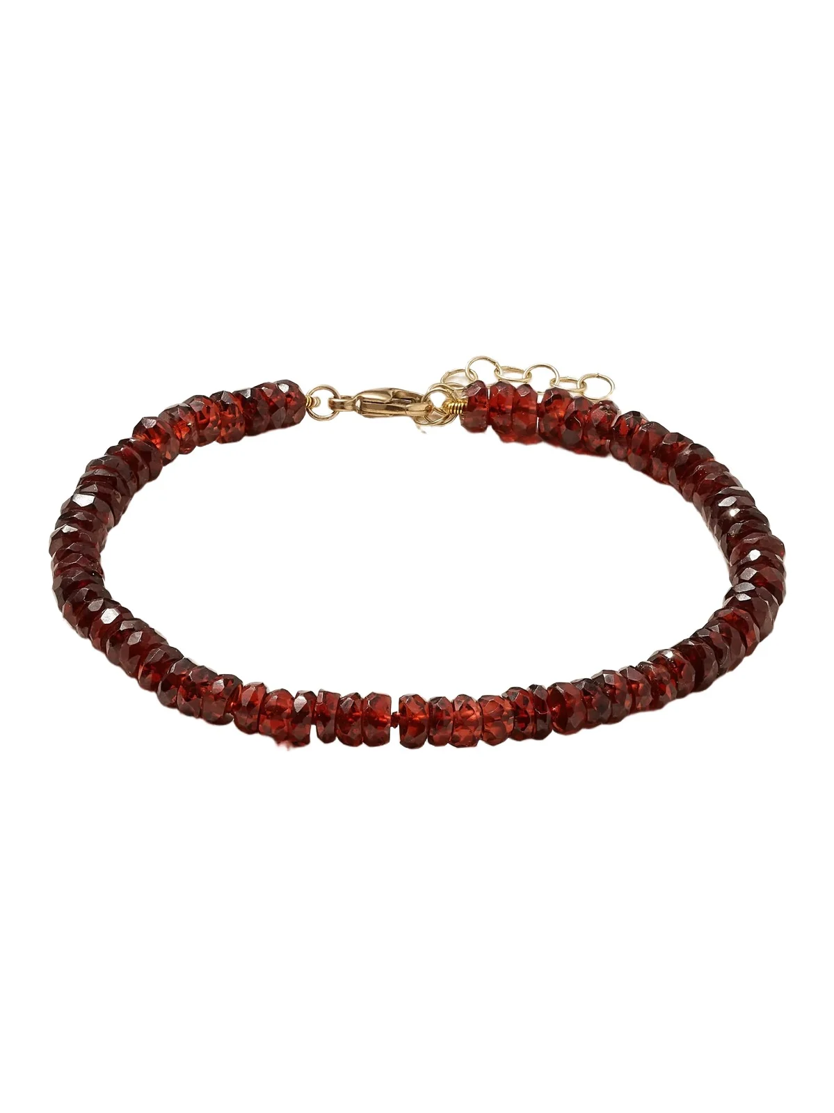 Gold Garnet Bracelet