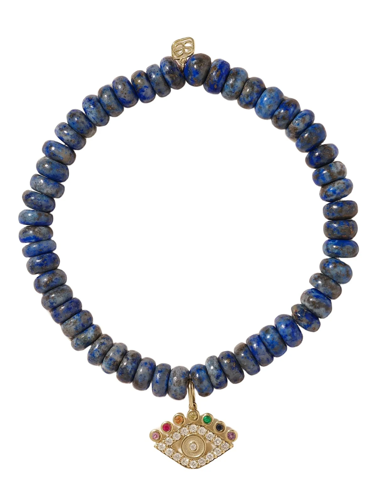 Evil Eye 14-karat Gold Multi-stone Bracelet