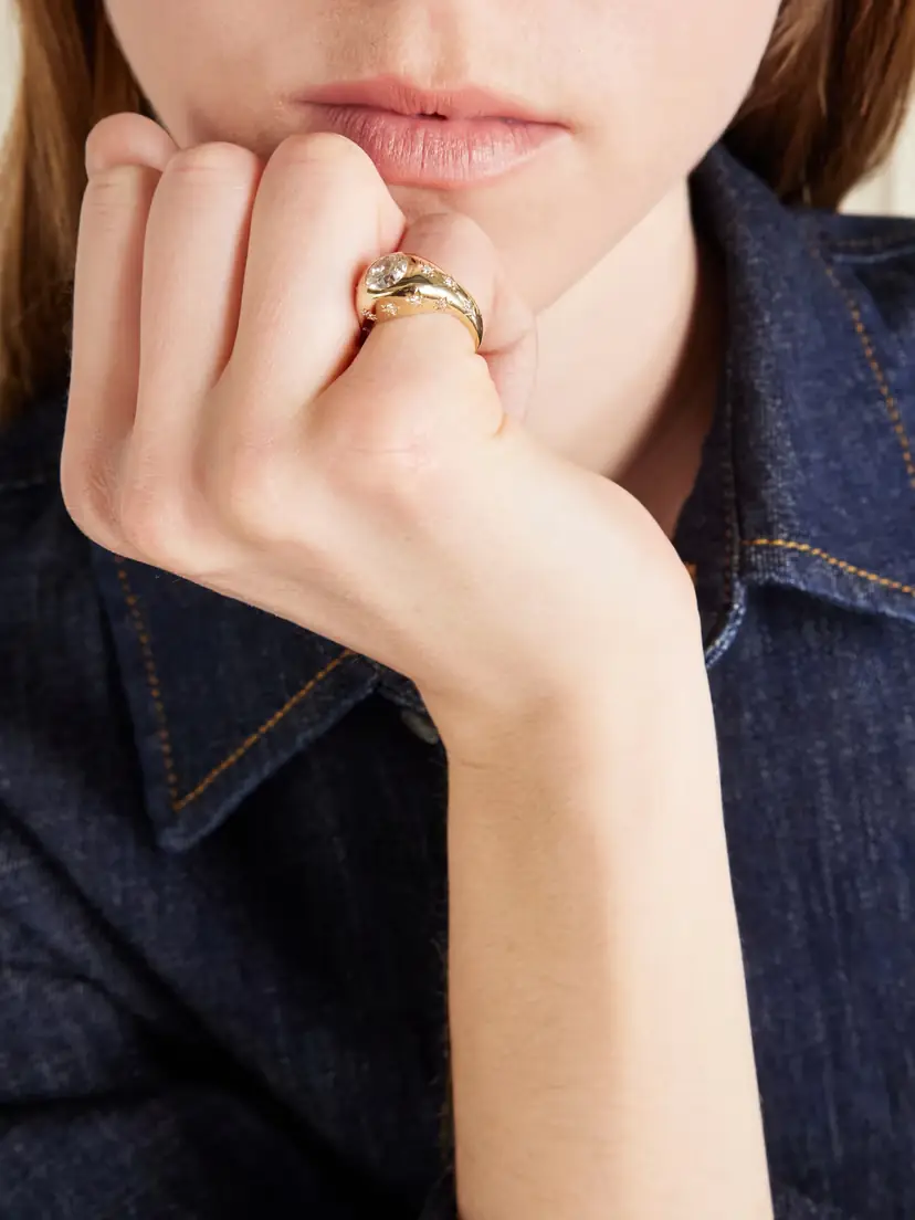 Marlo Laz Disco 14-karat Gold Diamond Ring | Thumbnail 2 Marlo Laz Disco 14-karat Gold Diamond Ring | Thumbnail 2