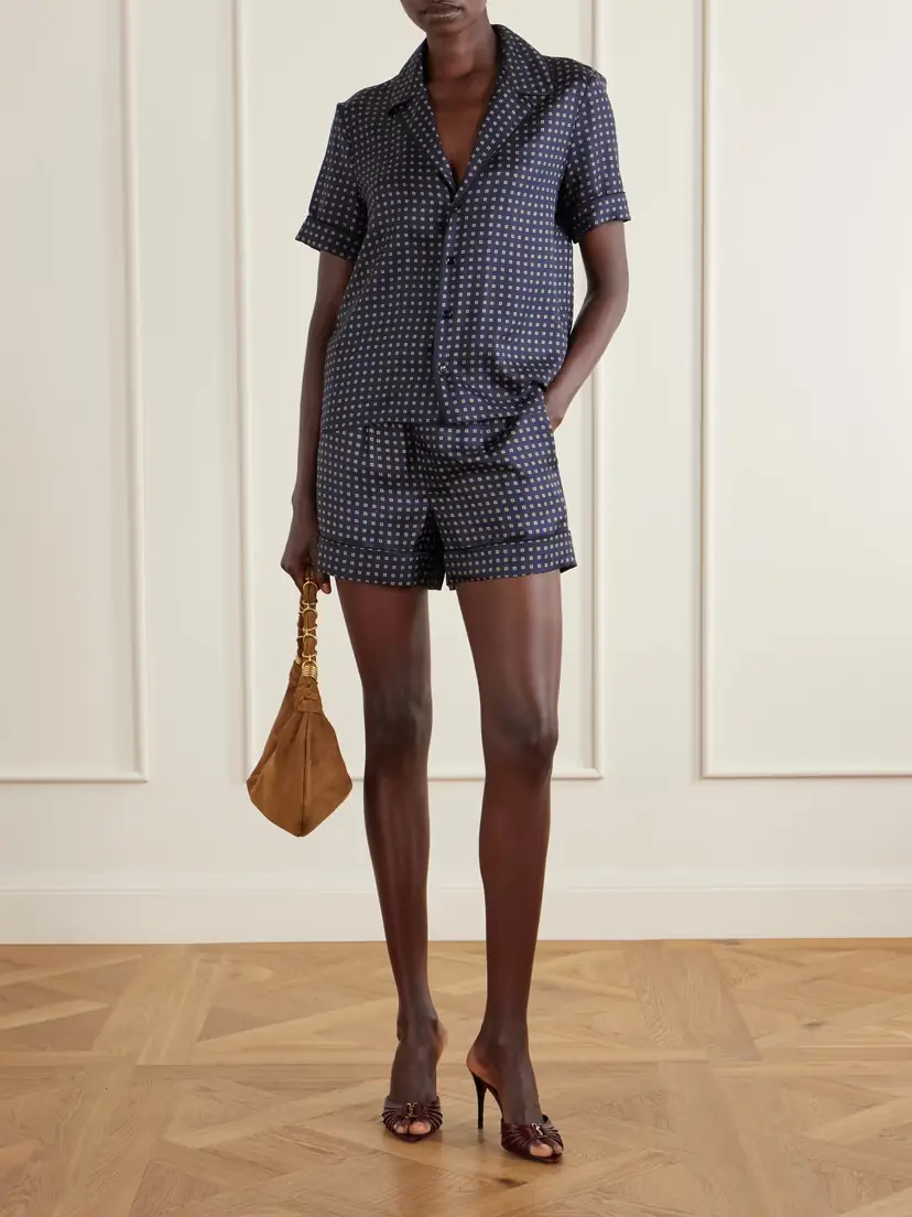Saint Laurent Printed Silk-twill Shirt | Thumbnail 2 Saint Laurent Printed Silk-twill Shirt | Thumbnail 2