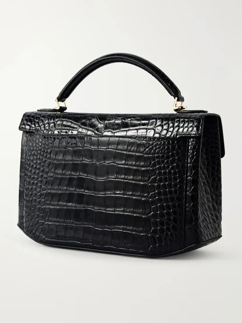 TOTEME Clip Croc-effect Leather Shoulder Bag | Thumbnail 4