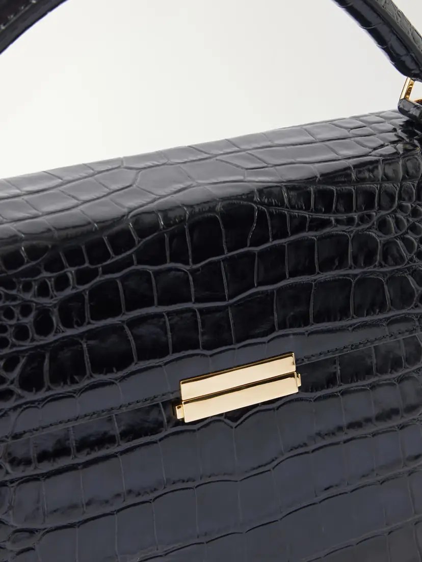 TOTEME Clip Croc-effect Leather Shoulder Bag | Thumbnail 5