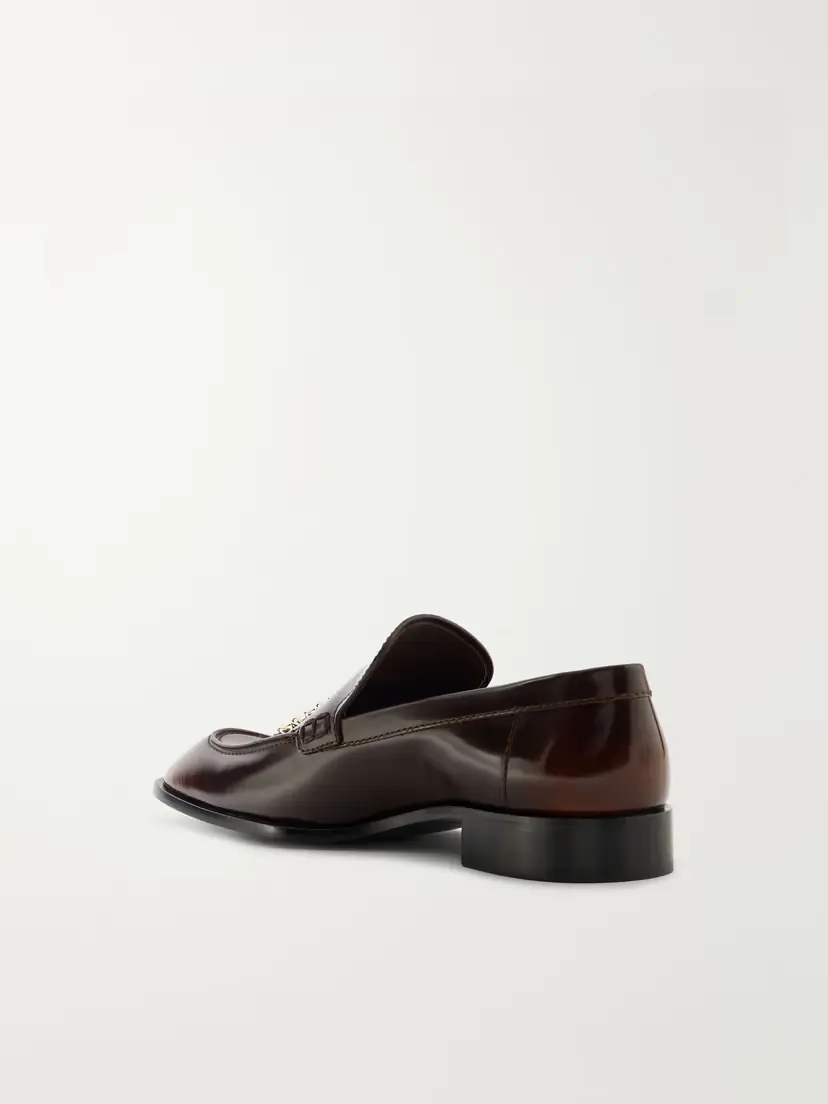 Loewe Embellished Leather Loafers | Thumbnail 3