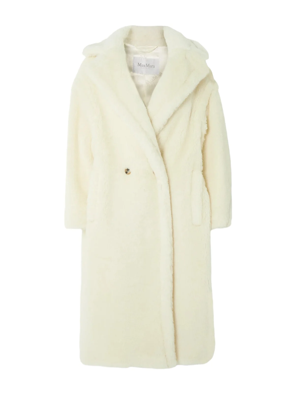 Tedgirl Double-breasted Alpaca, Wool And Silk-blend Coat - Neutrals Tedgirl Double-breasted Alpaca, Wool And Silk-blend Coat - Neutrals