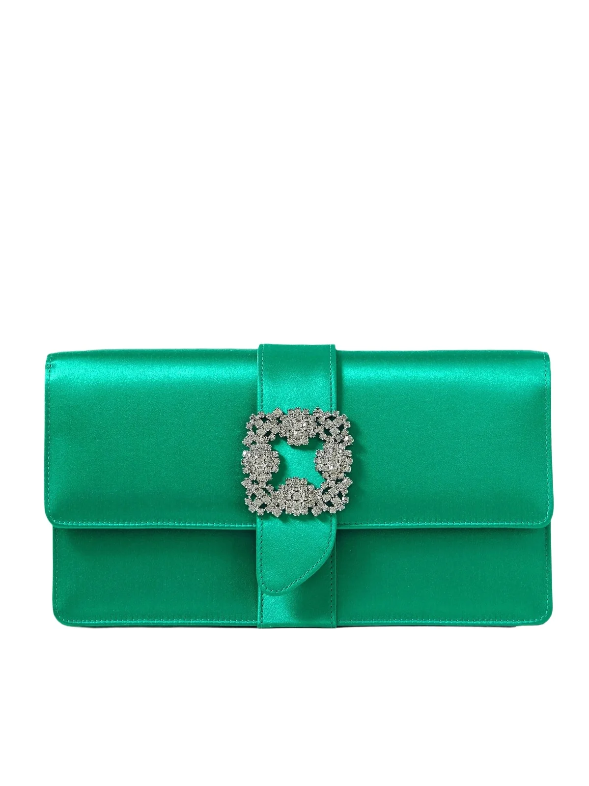 Capri Crystal-embellished Satin Clutch Capri Crystal-embellished Satin Clutch
