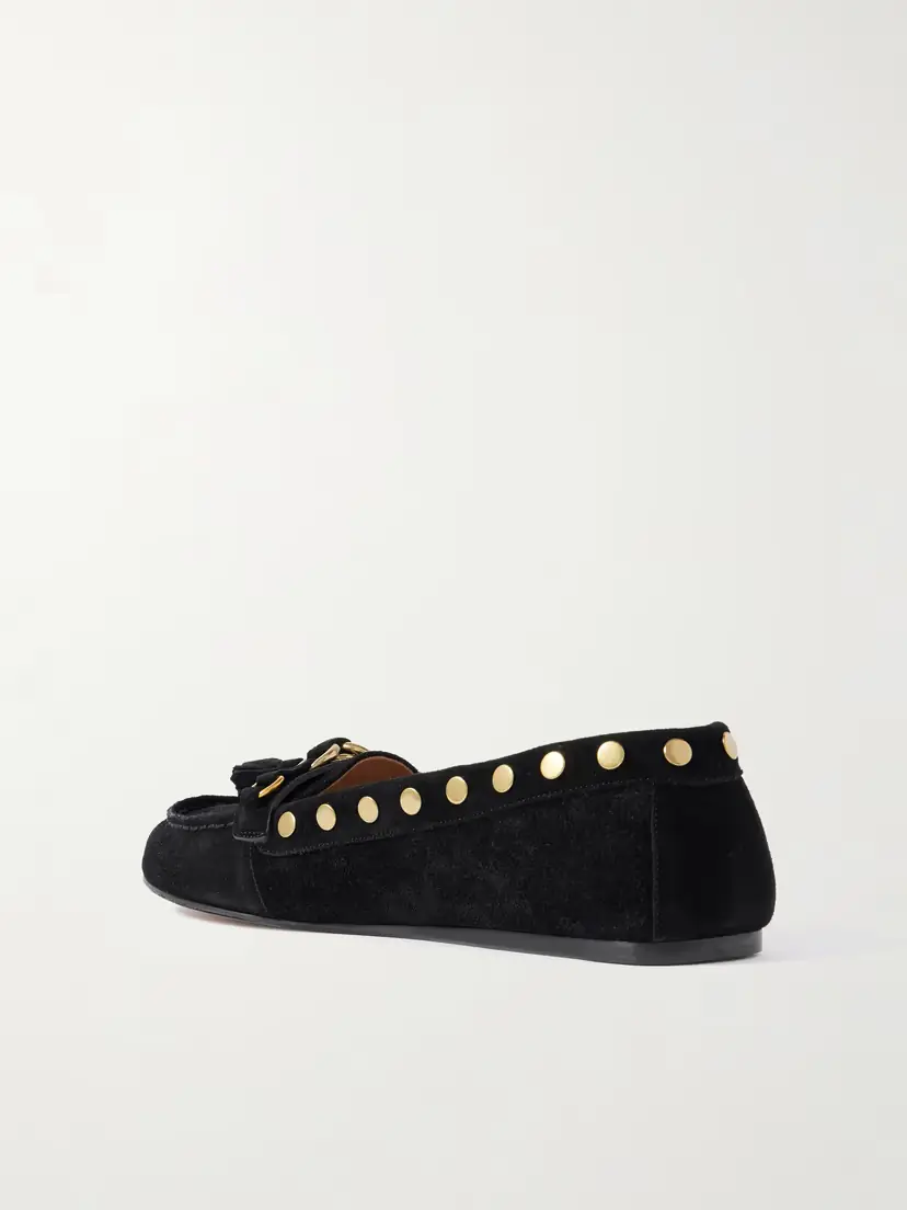 Isabel Marant Faxel Embellished Suede Loafers | Thumbnail 3