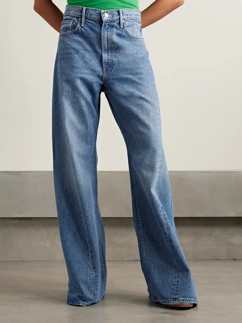Mother Snacks! The Lemon Twist Mid-rise Wide-leg Jeans | Thumbnail 3 Mother Snacks! The Lemon Twist Mid-rise Wide-leg Jeans | Thumbnail 3