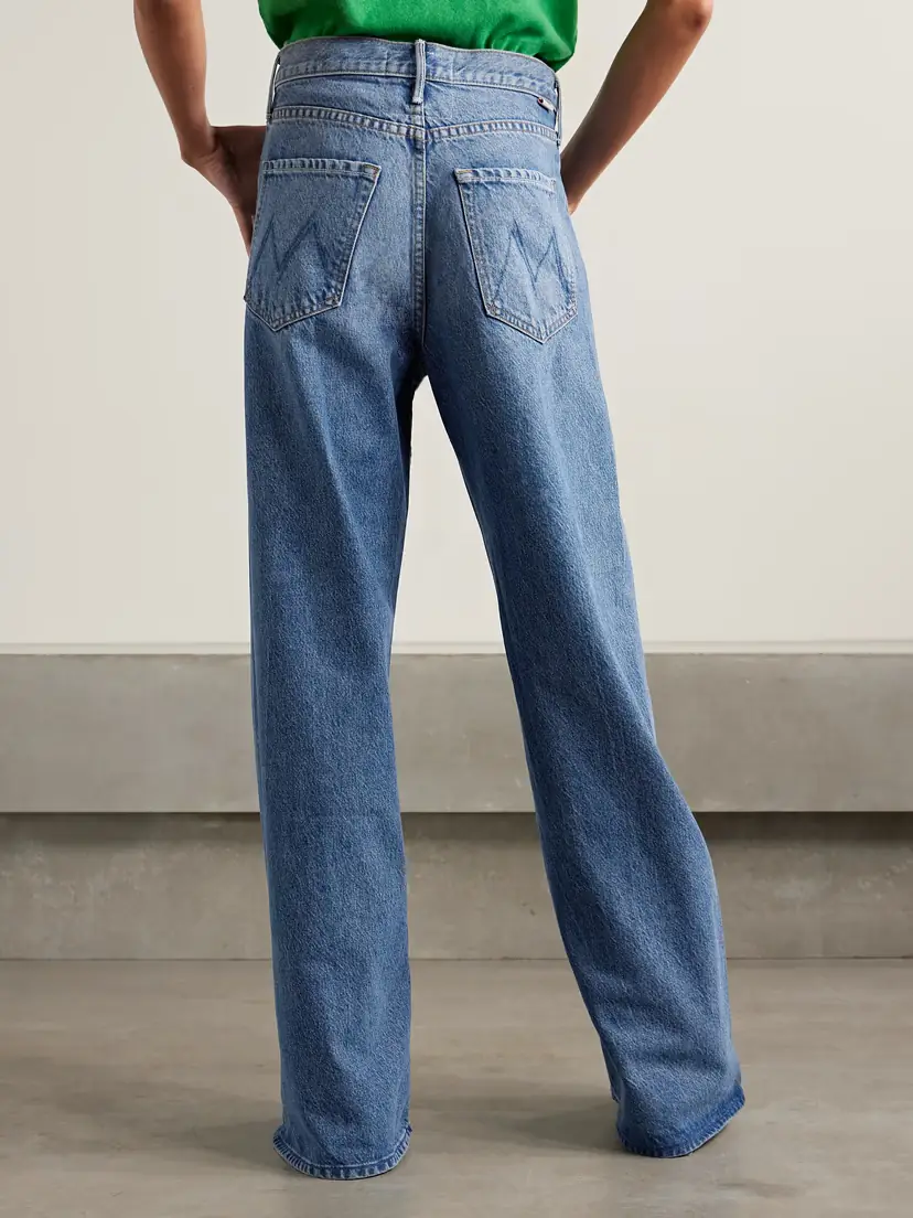 Mother Snacks! The Lemon Twist Mid-rise Wide-leg Jeans | Thumbnail 4 Mother Snacks! The Lemon Twist Mid-rise Wide-leg Jeans | Thumbnail 4