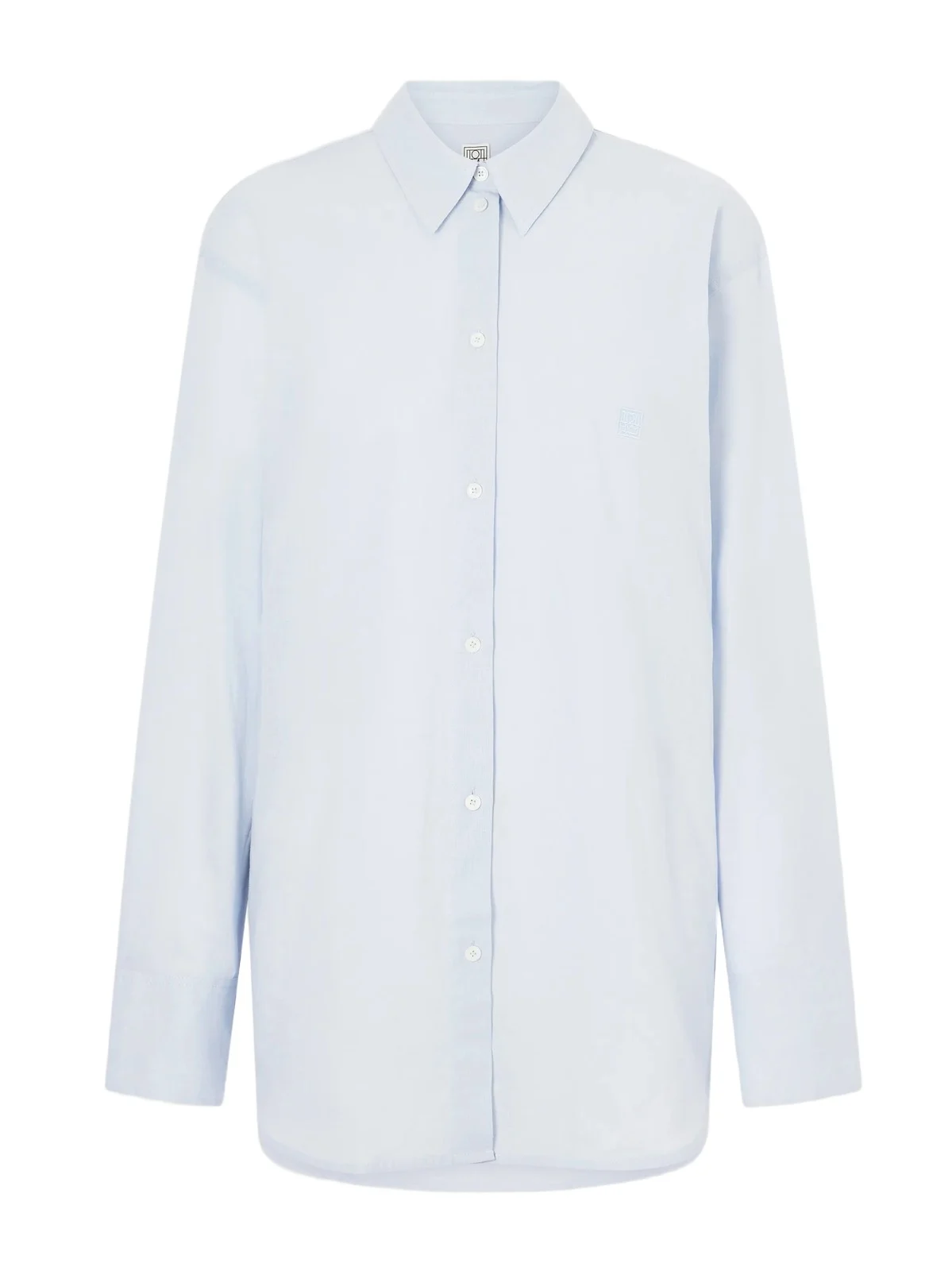 TOTEME Cotton And Linen-blend Shirt - Blue