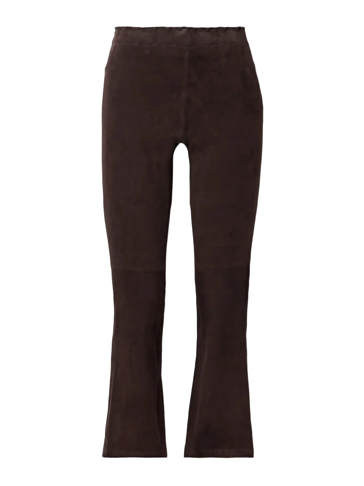Jp Twenty Cropped Suede Flared Leggings Jp Twenty Cropped Suede Flared Leggings