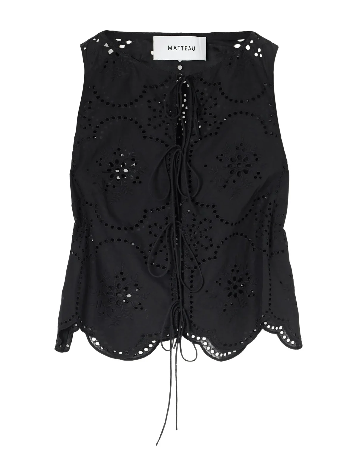 Scalloped Broderie Anglaise Cotton Top Scalloped Broderie Anglaise Cotton Top
