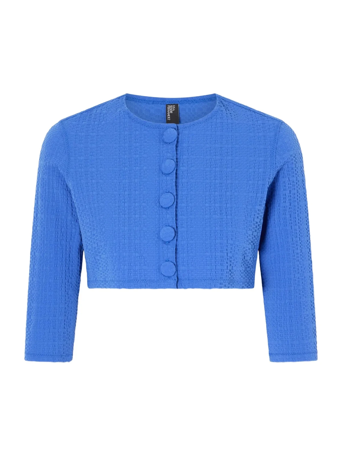 Cropped Seersucker Cardigan Cropped Seersucker Cardigan