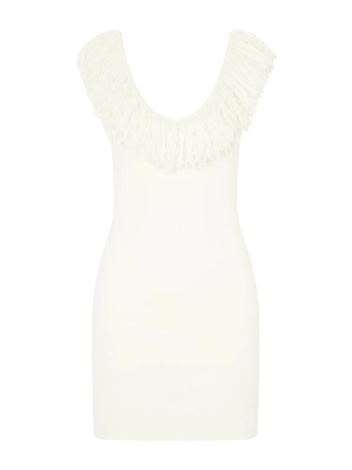 Marcelline Fringed Stretch-knit Mini Dress Marcelline Fringed Stretch-knit Mini Dress