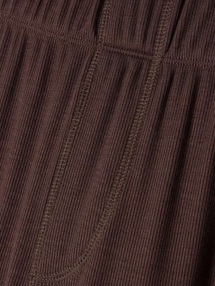 ÉTERNE Lounge Ribbed Stretch-jersey Staight-leg Pants | Thumbnail 4 ÉTERNE Lounge Ribbed Stretch-jersey Staight-leg Pants | Thumbnail 4