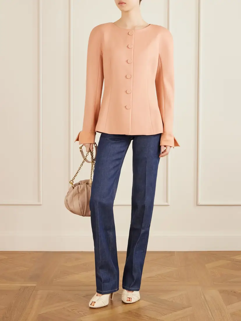 Chloé Wool-crepe Jacket | Thumbnail 2 Chloé Wool-crepe Jacket | Thumbnail 2