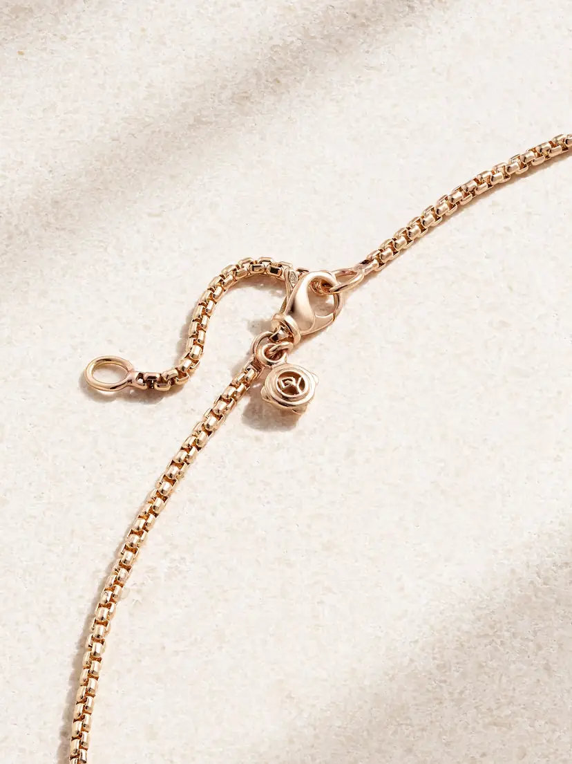 David Yurman Châtelaine® 18-karat Rose Gold, Morganite And Diamond Necklace | Thumbnail 3 David Yurman Châtelaine® 18-karat Rose Gold, Morganite And Diamond Necklace | Thumbnail 3