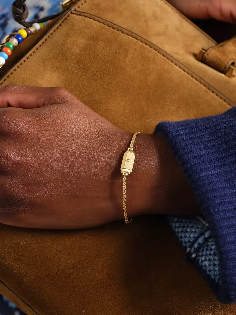 Marie Lichtenberg Micro Coco 18-karat Gold Diamond Bracelet | Thumbnail 2
