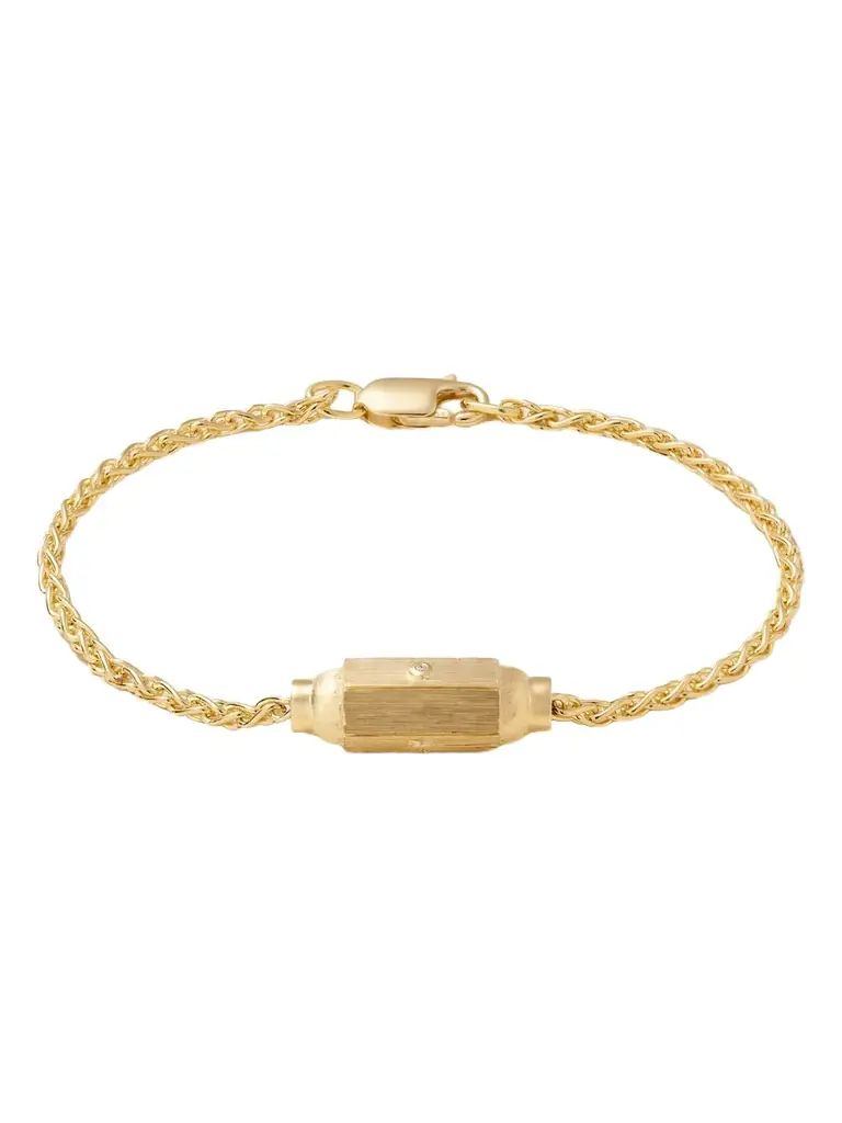 Micro Coco 18-karat Gold Diamond Bracelet