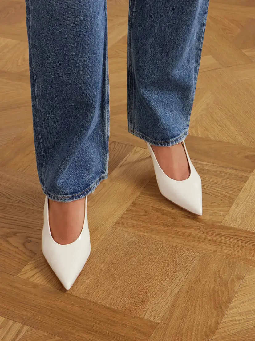 Gianvito Rossi Robbie 55 Polished-leather Slingback Pumps | Thumbnail 2