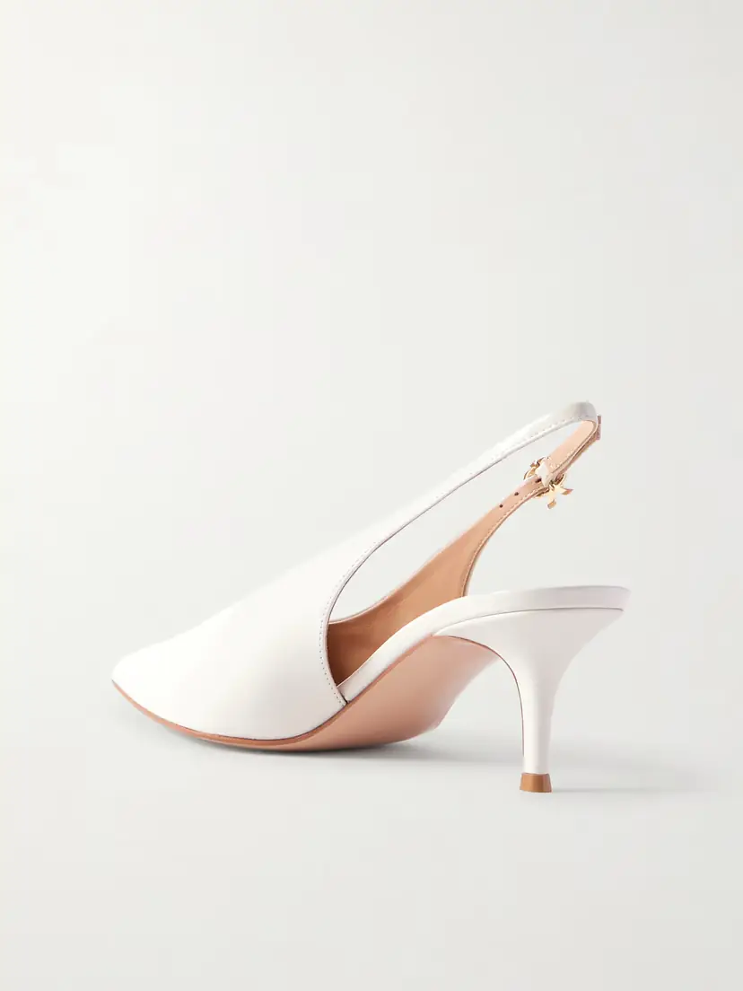 Gianvito Rossi Robbie 55 Polished-leather Slingback Pumps | Thumbnail 3
