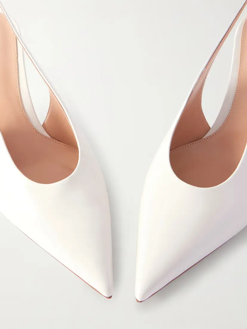 Gianvito Rossi Robbie 55 Polished-leather Slingback Pumps | Thumbnail 5