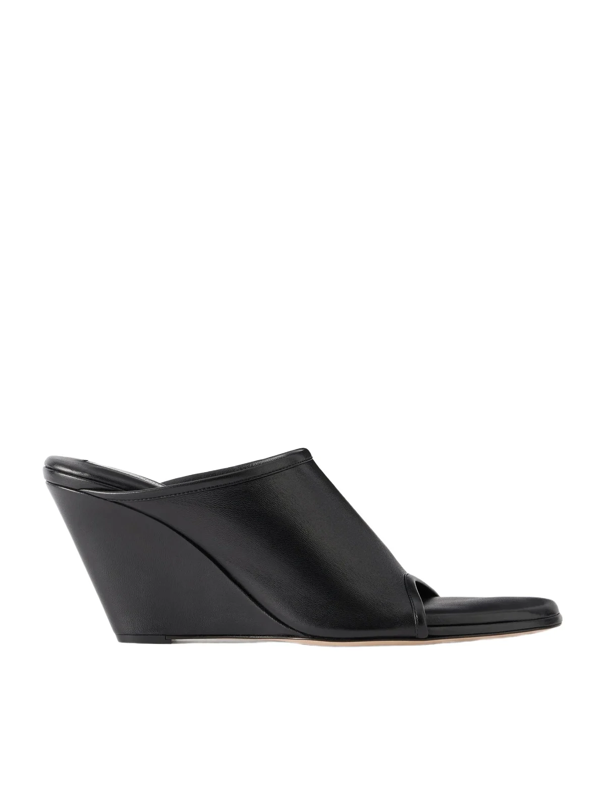 75 Stretch Leather Wedge Mules 75 Stretch Leather Wedge Mules