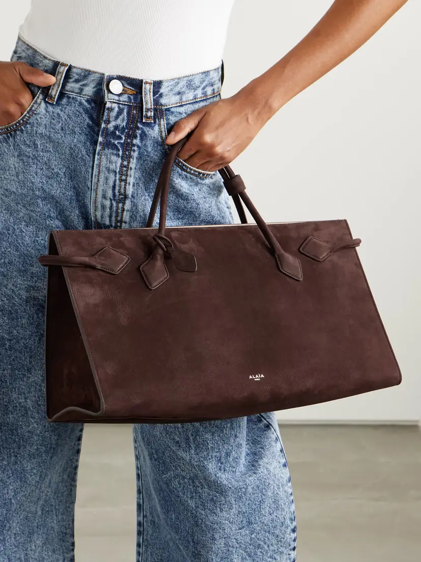 Alaïa East West Nubuck Tote | Thumbnail 2 Alaïa East West Nubuck Tote | Thumbnail 2