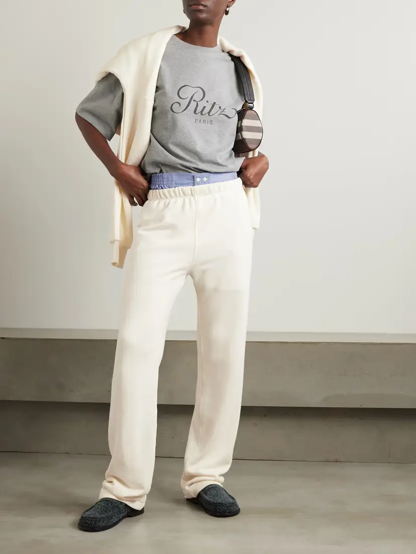 ÉTERNE Cotton And Modal-blend Jersey Straight-leg Sweatpants | Thumbnail 2 ÉTERNE Cotton And Modal-blend Jersey Straight-leg Sweatpants | Thumbnail 2