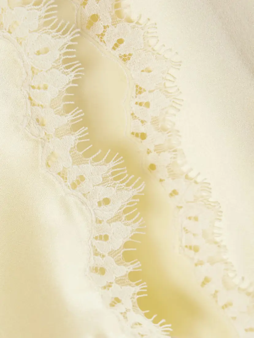 DÔEN Loure Lace-trimmed Silk-satin Top | Thumbnail 4 DÔEN Loure Lace-trimmed Silk-satin Top | Thumbnail 4