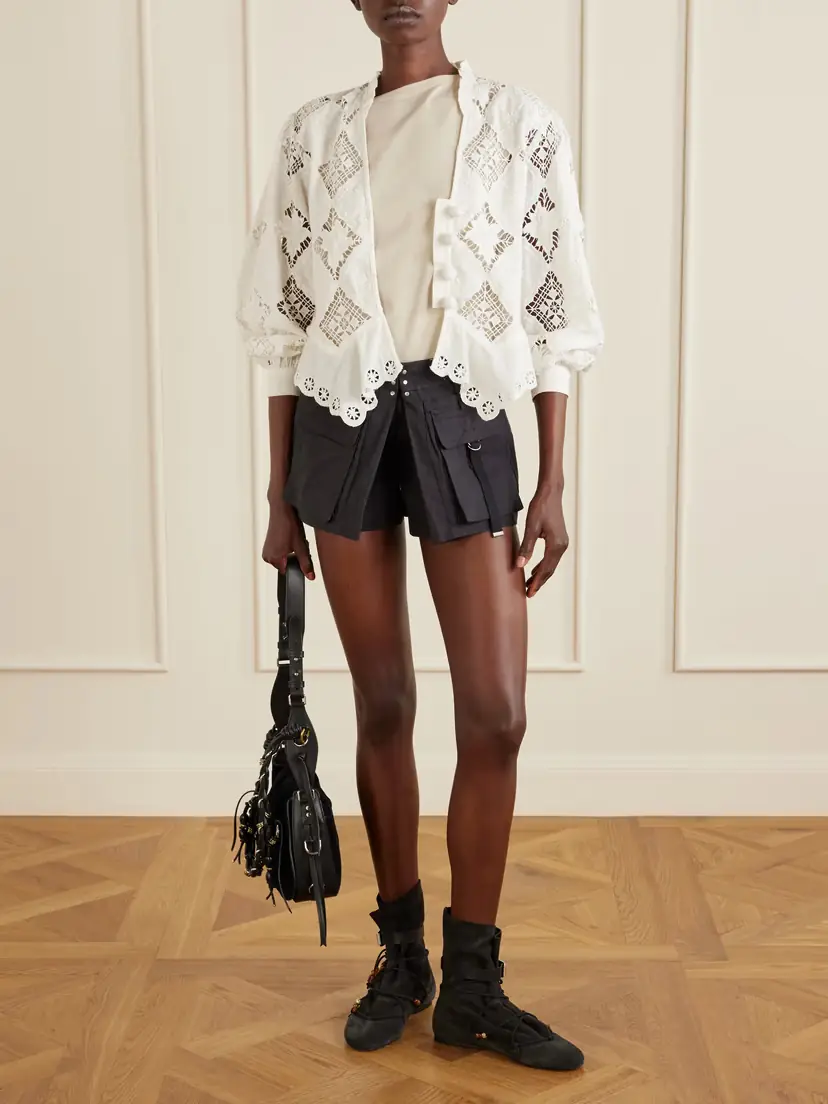 Isabel Marant Barta Cotton Straight-leg Shorts | Thumbnail 2 Isabel Marant Barta Cotton Straight-leg Shorts | Thumbnail 2