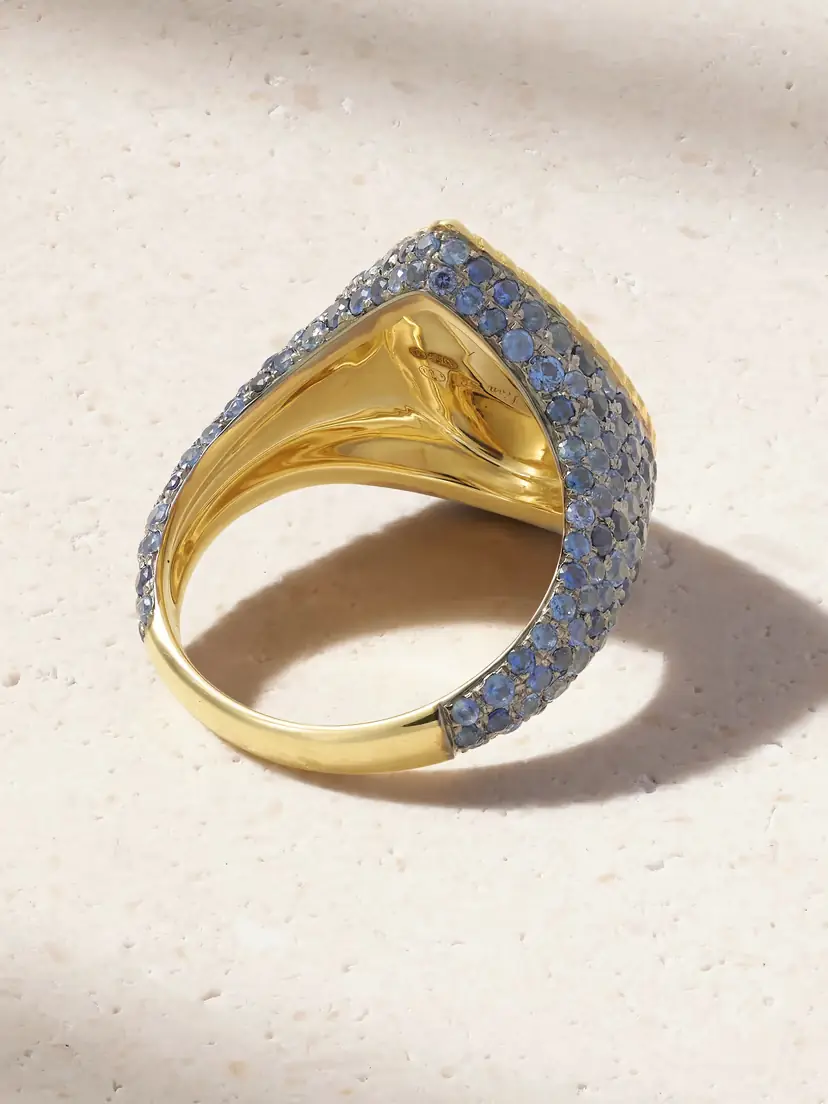 Yvonne Léon Poire 9-karat Gold Sapphire Ring | Thumbnail 3