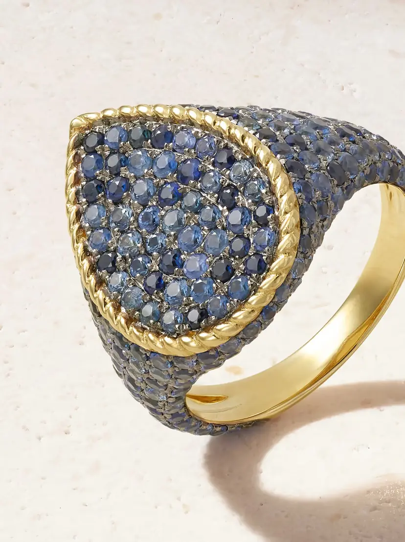 Yvonne Léon Poire 9-karat Gold Sapphire Ring | Thumbnail 4