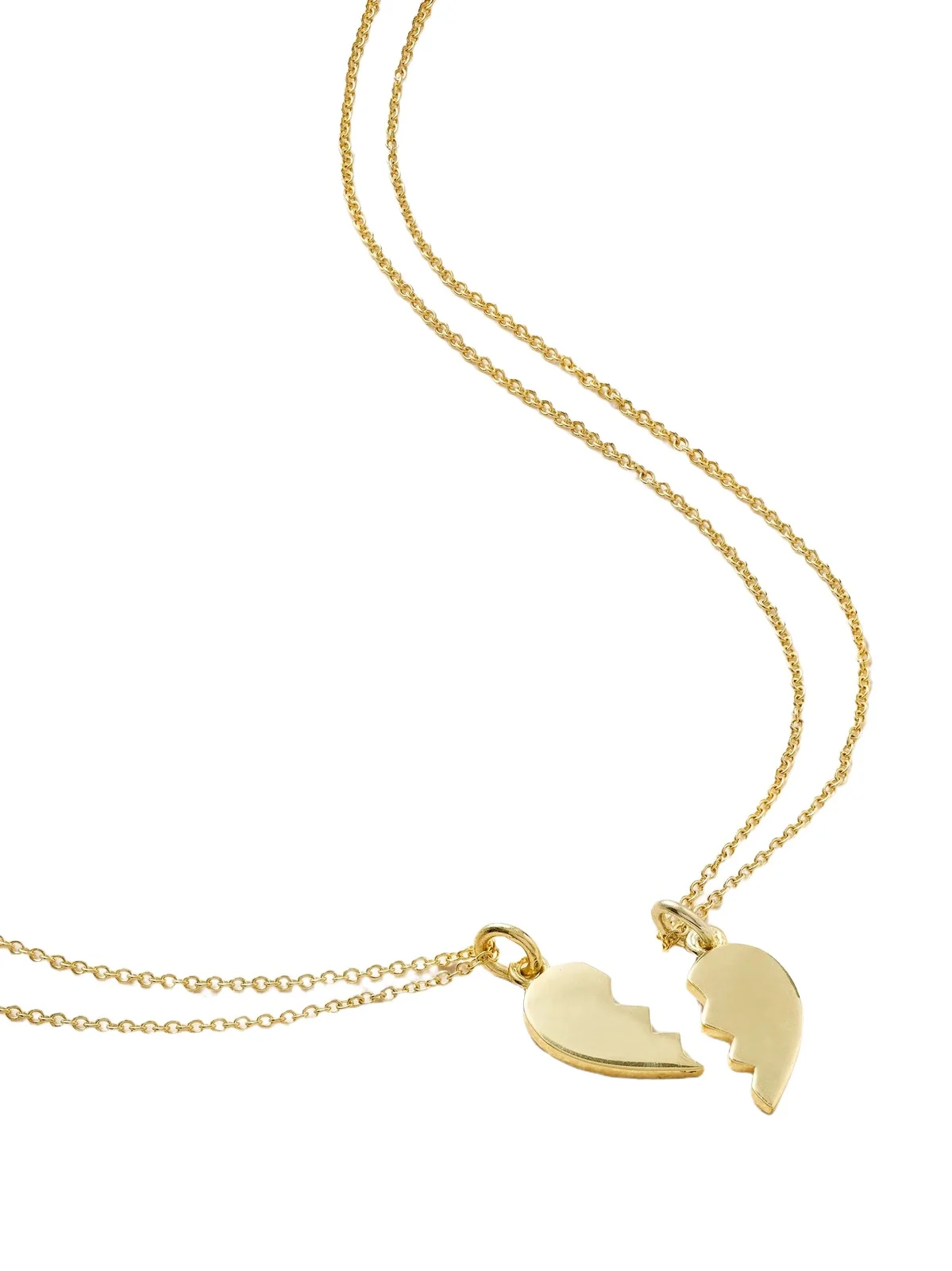 Mini Piece Of My Heart Set Of Two 18-karat Gold Necklaces