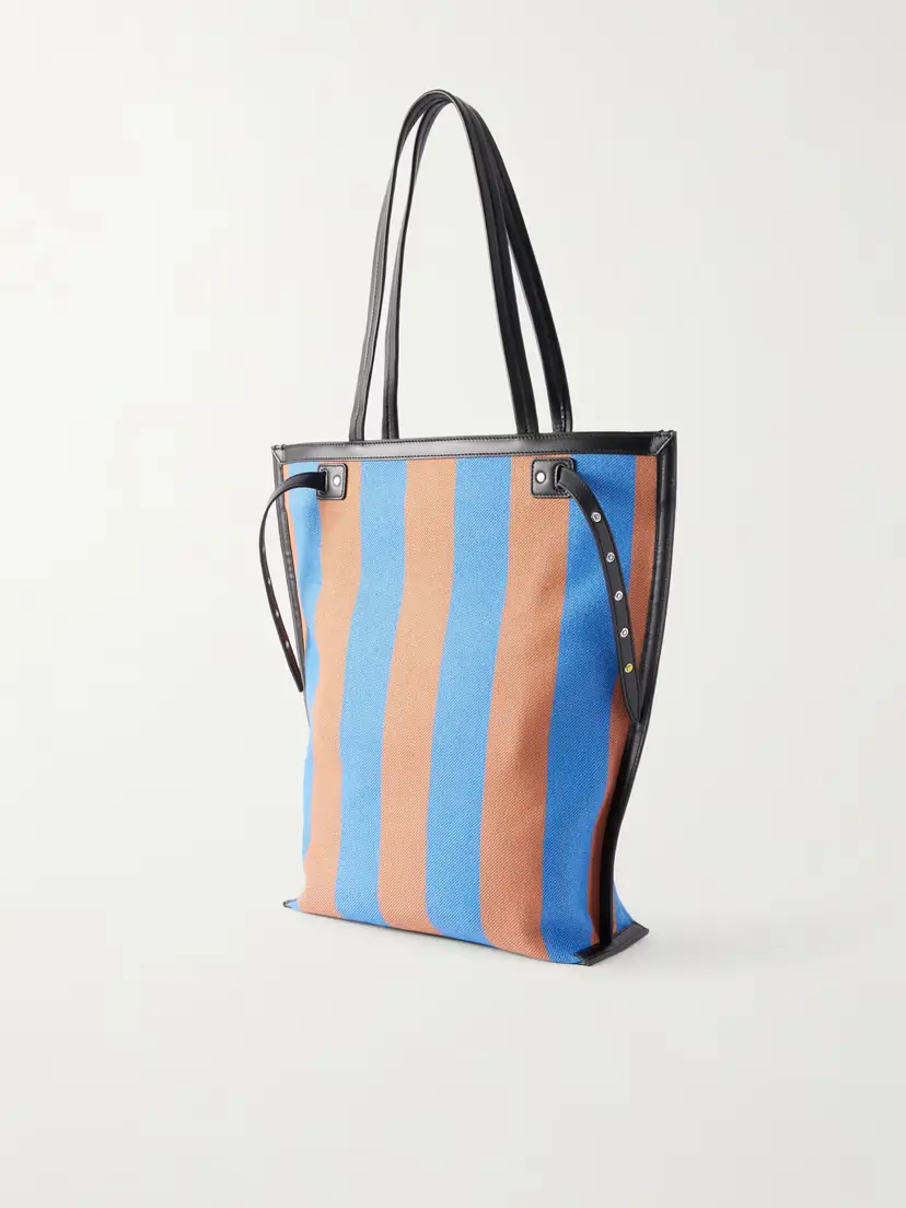 Proenza Schouler North South Days Striped Leather-trimmed Canvas Tote | Thumbnail 4 Proenza Schouler North South Days Striped Leather-trimmed Canvas Tote | Thumbnail 4