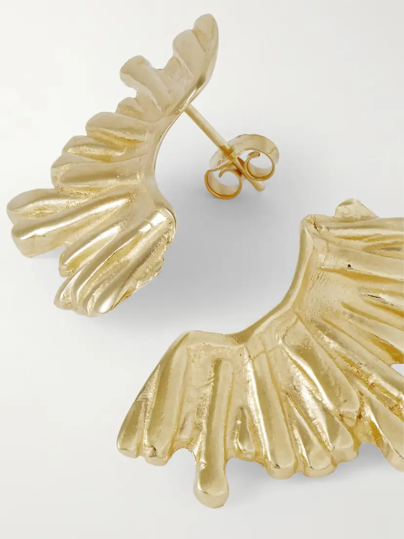 YSSO Crescent Sun Gold-plated Earrings | Thumbnail 3 YSSO Crescent Sun Gold-plated Earrings | Thumbnail 3
