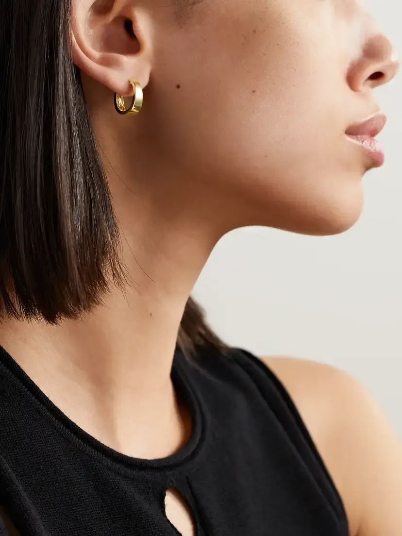 Anita Ko Small Meryl 18-karat Gold Hoop Earrings | Thumbnail 2 Anita Ko Small Meryl 18-karat Gold Hoop Earrings | Thumbnail 2