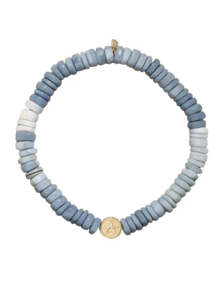 Sydney Evan Starfish Clam 14-karat Gold, Opal And Diamond Bracelet | Image 1 Sydney Evan Starfish Clam 14-karat Gold, Opal And Diamond Bracelet | Image 1