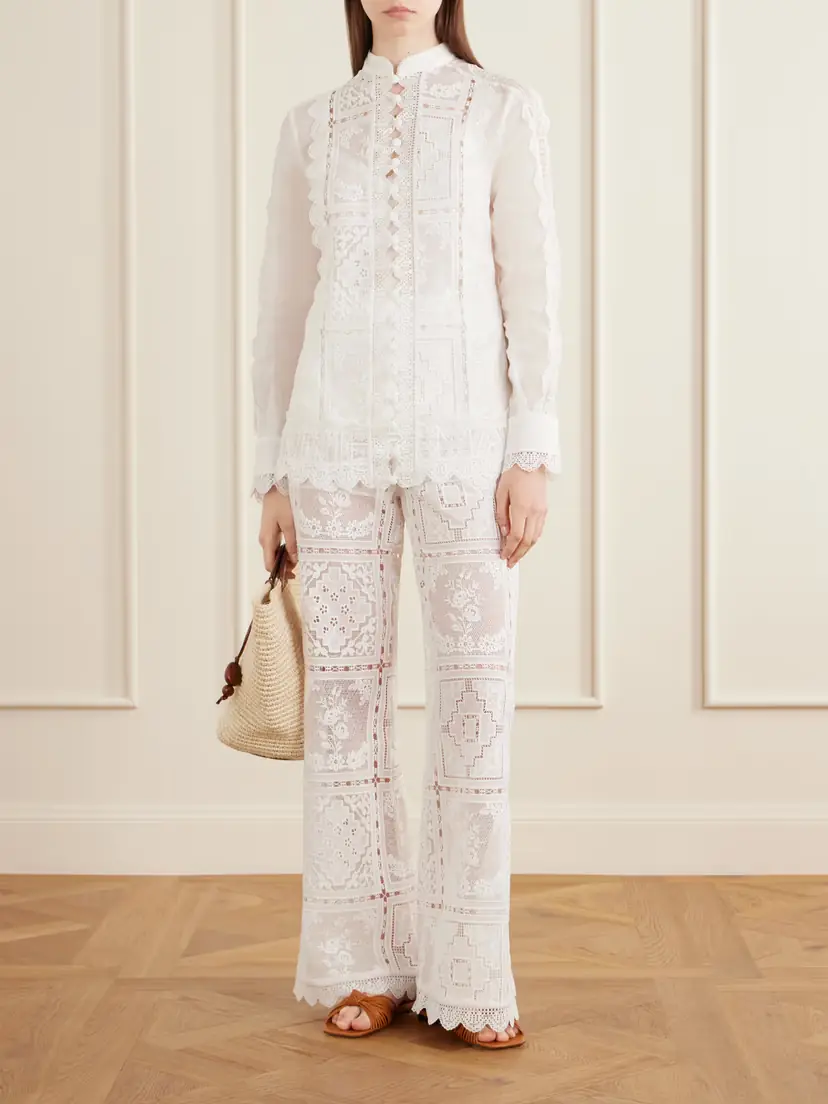 Zimmermann Aster Embroidered Blouse | Thumbnail 2