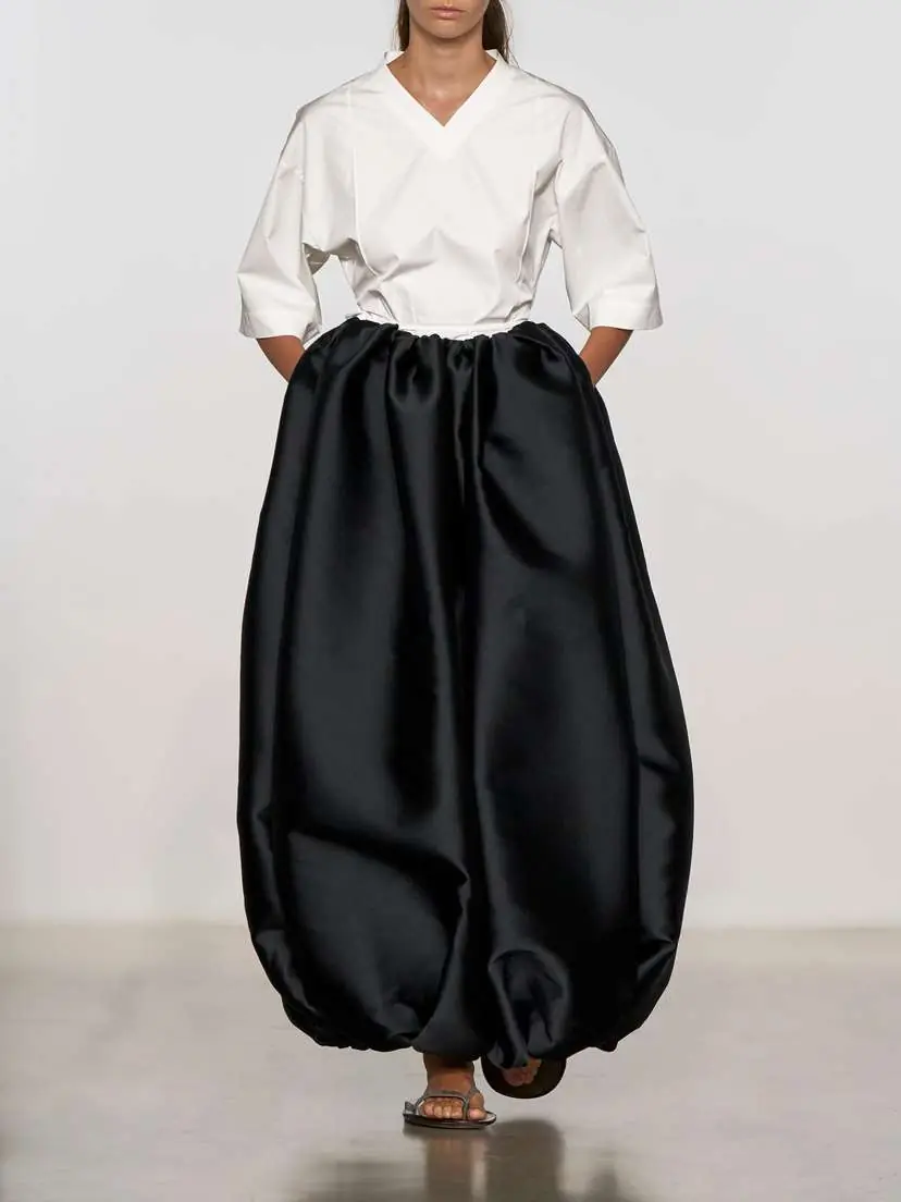 Calvin Klein Collection Lynn Cotton-poplin Wrap Blouse | Thumbnail 6 Calvin Klein Collection Lynn Cotton-poplin Wrap Blouse | Thumbnail 6