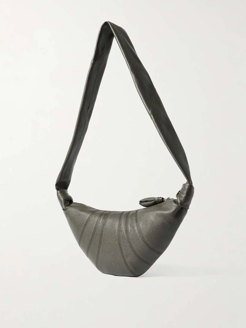 Lemaire Croissant Small Paneled Textured-leather Shoulder Bag | Thumbnail 3