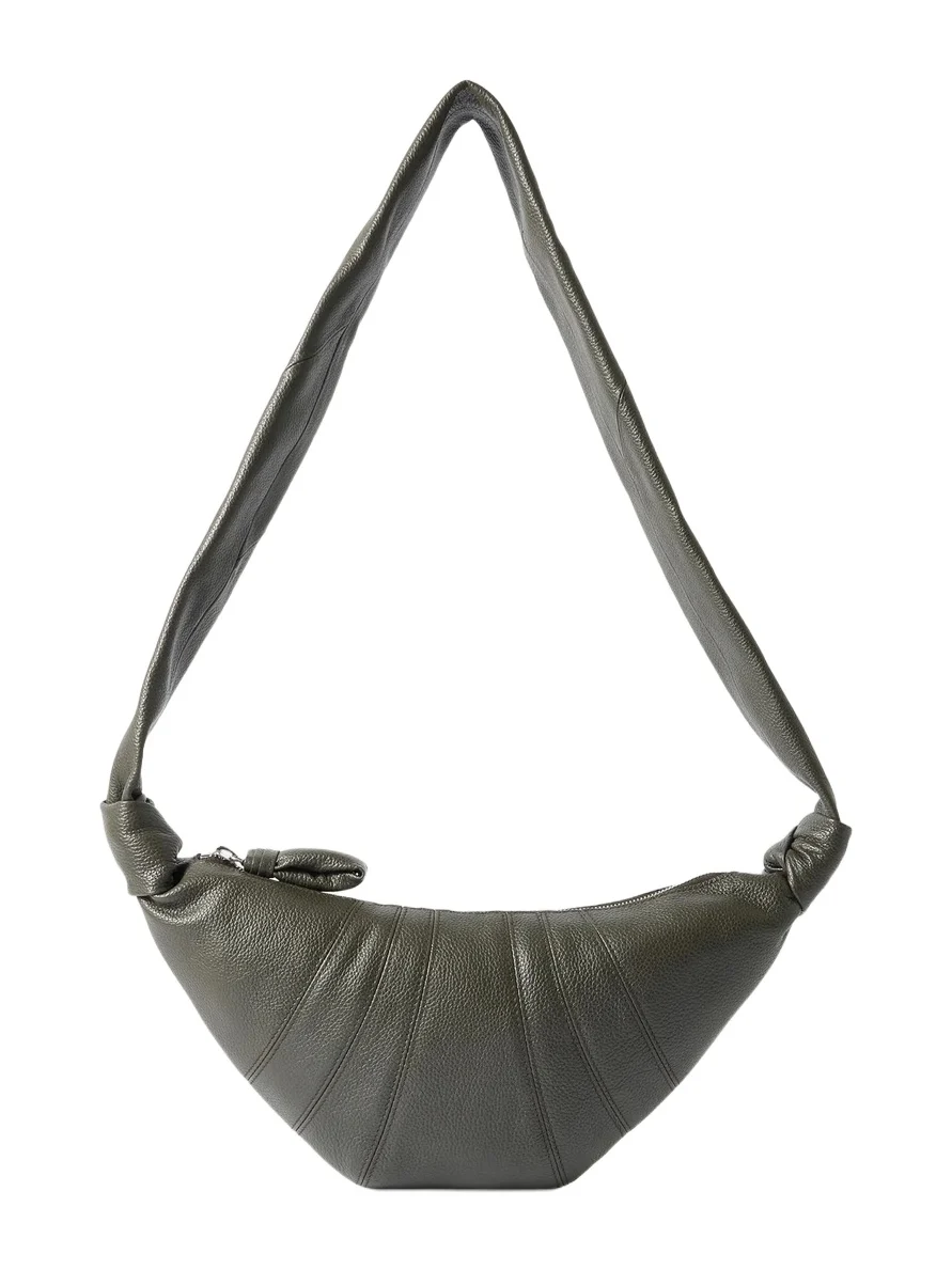 Croissant Small Paneled Textured-leather Shoulder Bag Croissant Small Paneled Textured-leather Shoulder Bag