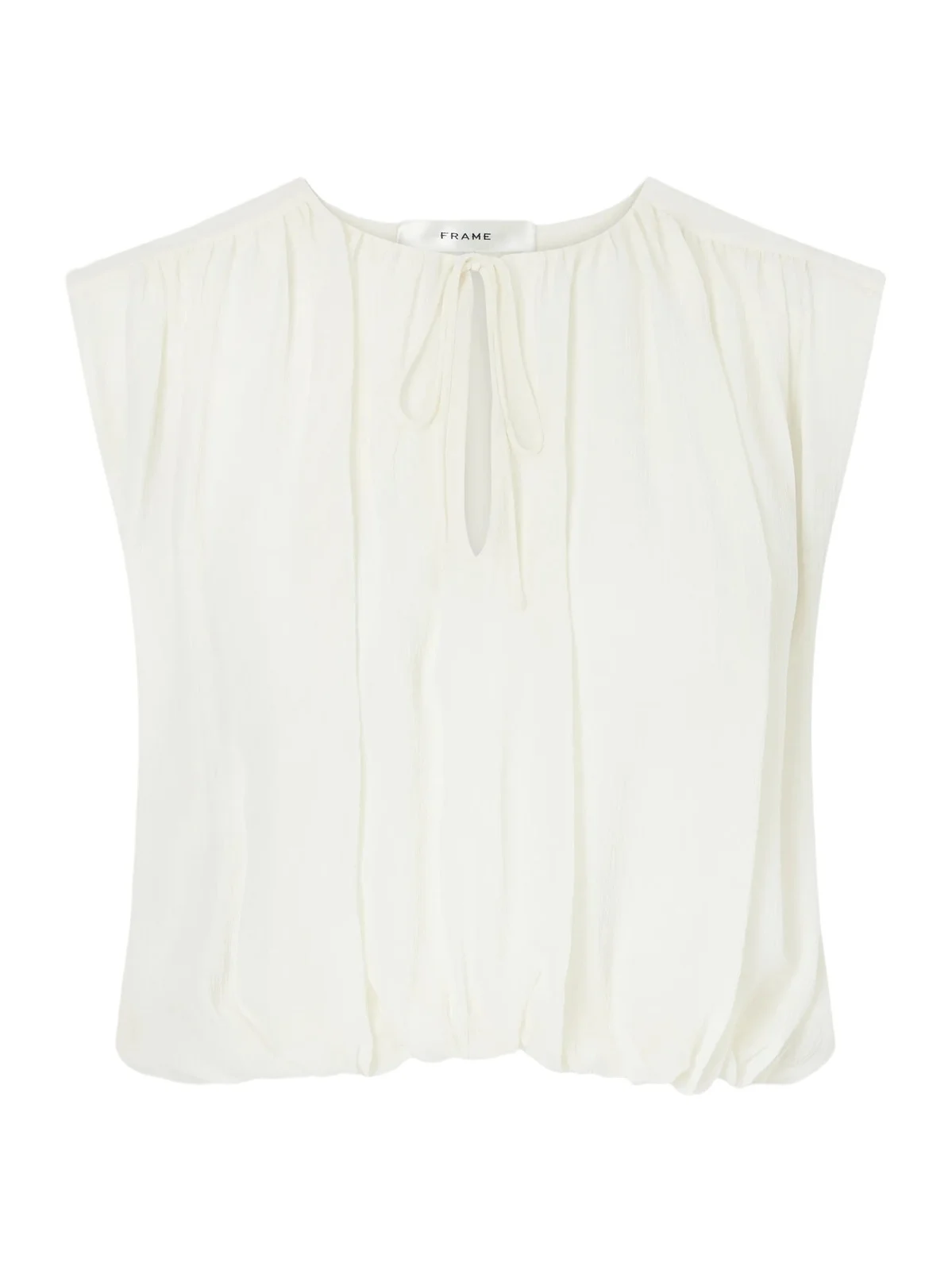 Wave Cropped Silk Top Wave Cropped Silk Top