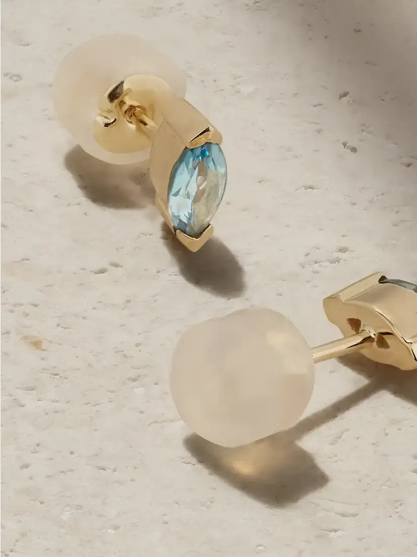 Melissa Joy Manning 14-karat Recycled Gold Topaz Earrings | Thumbnail 3 Melissa Joy Manning 14-karat Recycled Gold Topaz Earrings | Thumbnail 3