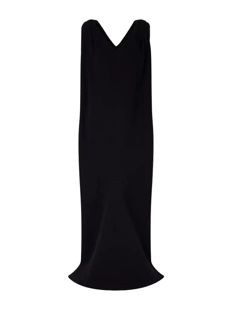 Draped Silk And Wool-blend Crepe Maxi Dress Draped Silk And Wool-blend Crepe Maxi Dress