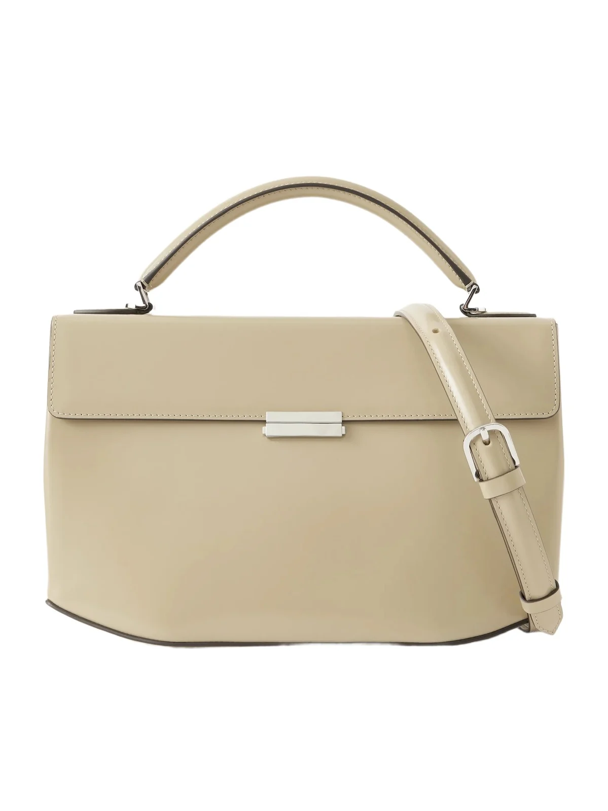 Box Leather Top-handle Bag