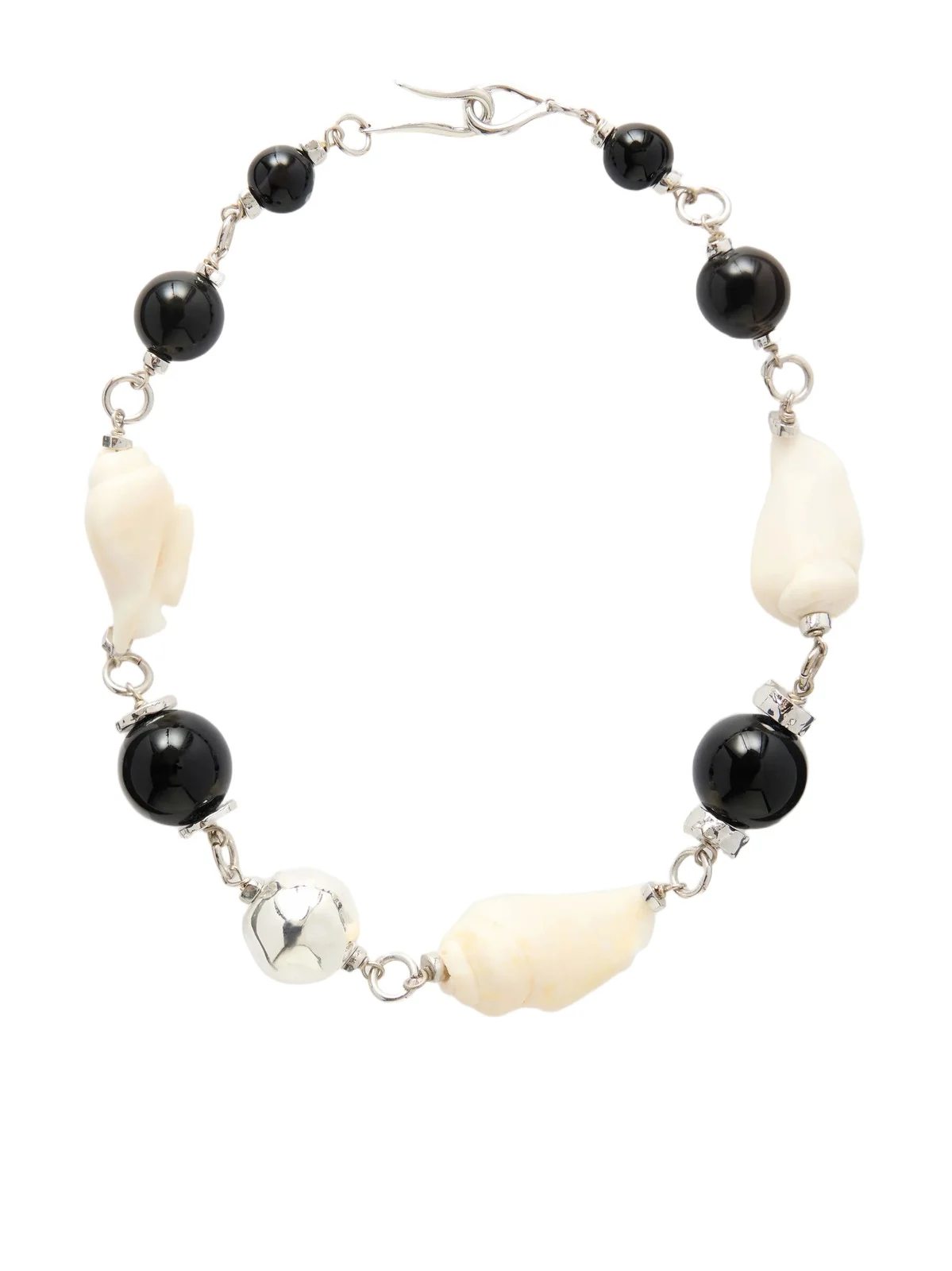 TOHUM Samsara Gold-plated, Seashell And Ceramic Necklace - Black