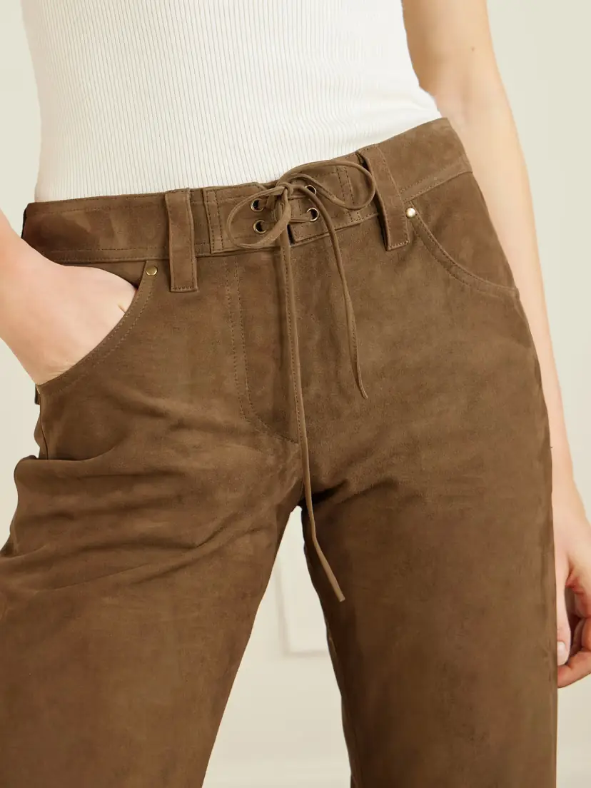 Isabel Marant Camilany Suede Slim-fit Pants | Thumbnail 5
