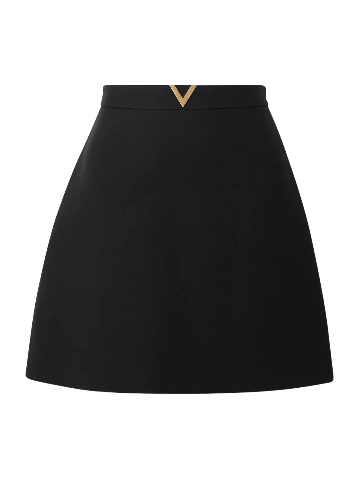 Embellished Wool And Silk-blend Crepe Mini Skirt