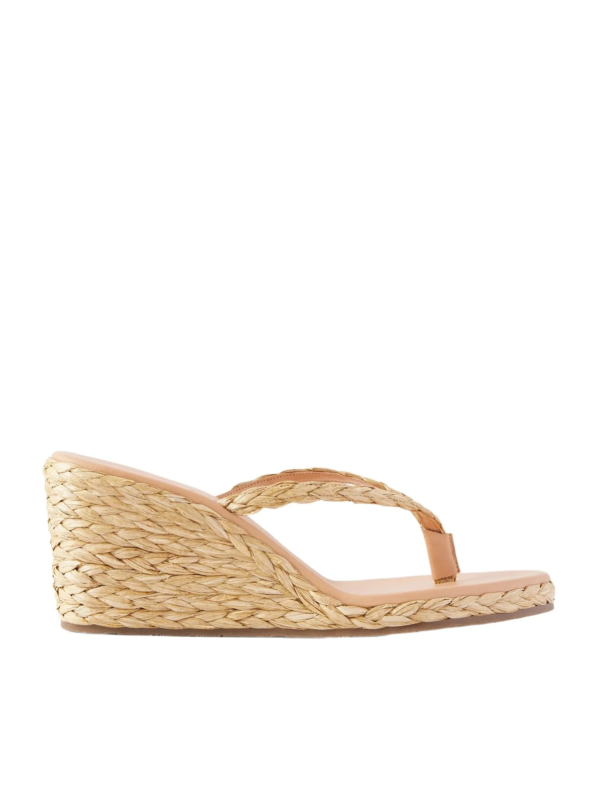 Etheria Woven Raffia Wedge