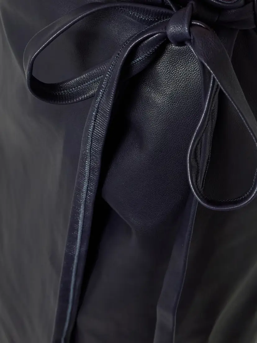 Nour Hammour Paneled Leather Maxi Wrap Skirt | Thumbnail 5 Nour Hammour Paneled Leather Maxi Wrap Skirt | Thumbnail 5